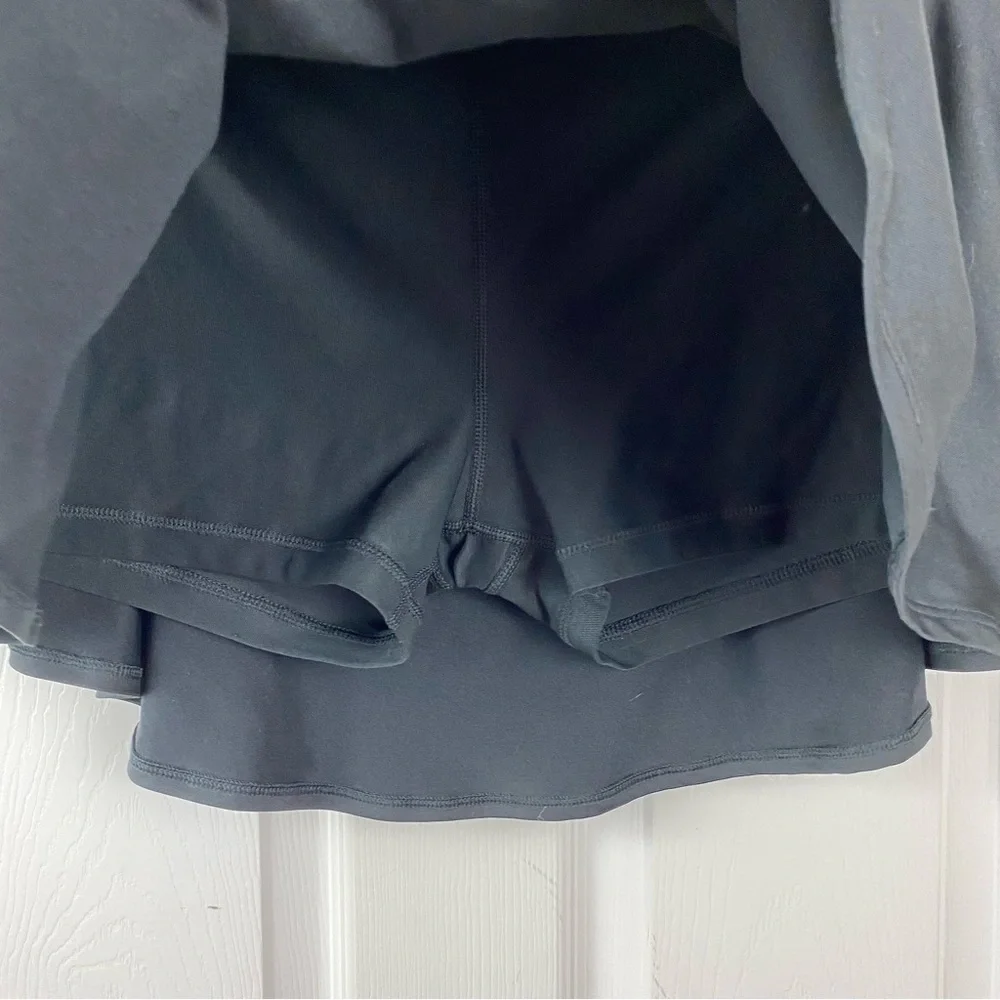 Nike Dri-Fit Baseline Tennis Skort in Black - Picture 4 of 8